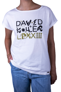 Bílé dámské tričko Rejoice DAVID KOLLER LP XXIII
